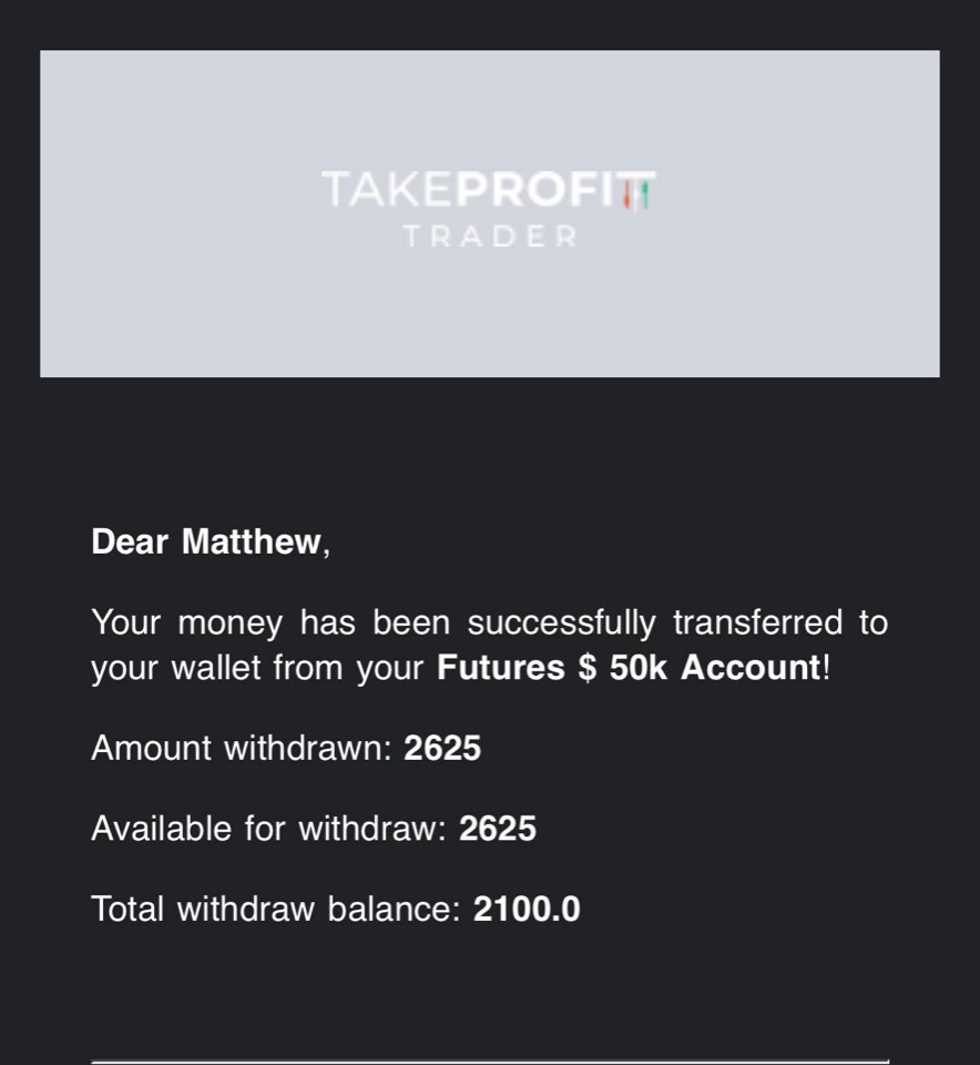 Receipt from Matthew