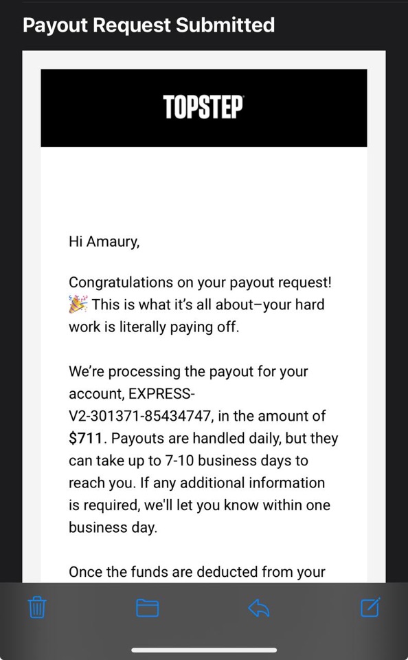 Receipt from Amaury