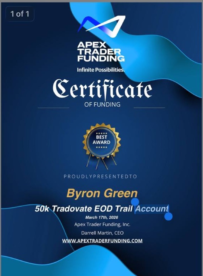 Receipt from Byron Green
